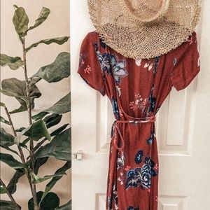 Billabong floral wrap dress.